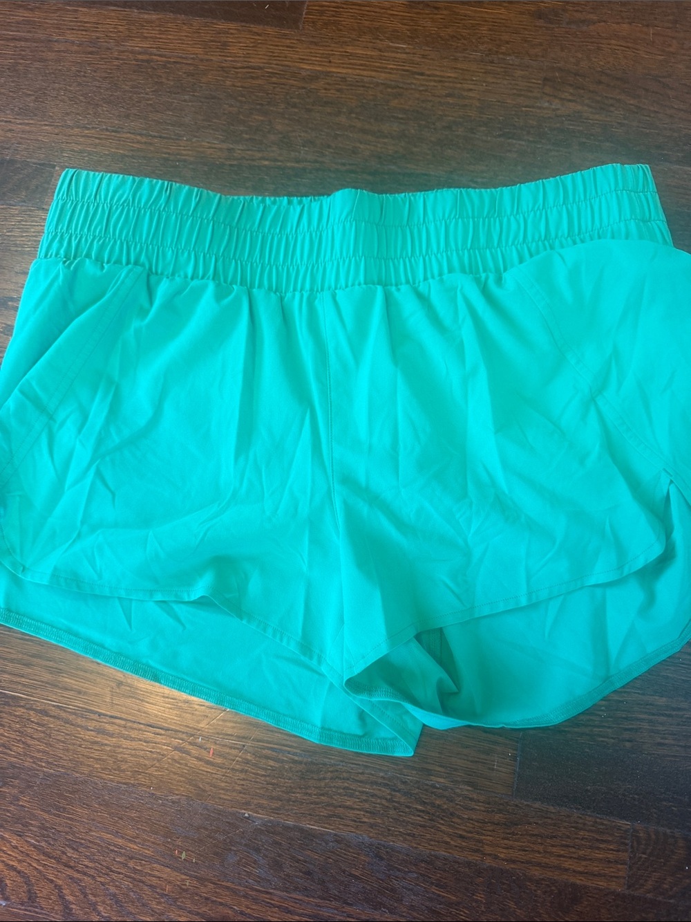 Zella Teal Elastic-Waist Athletic Shorts
